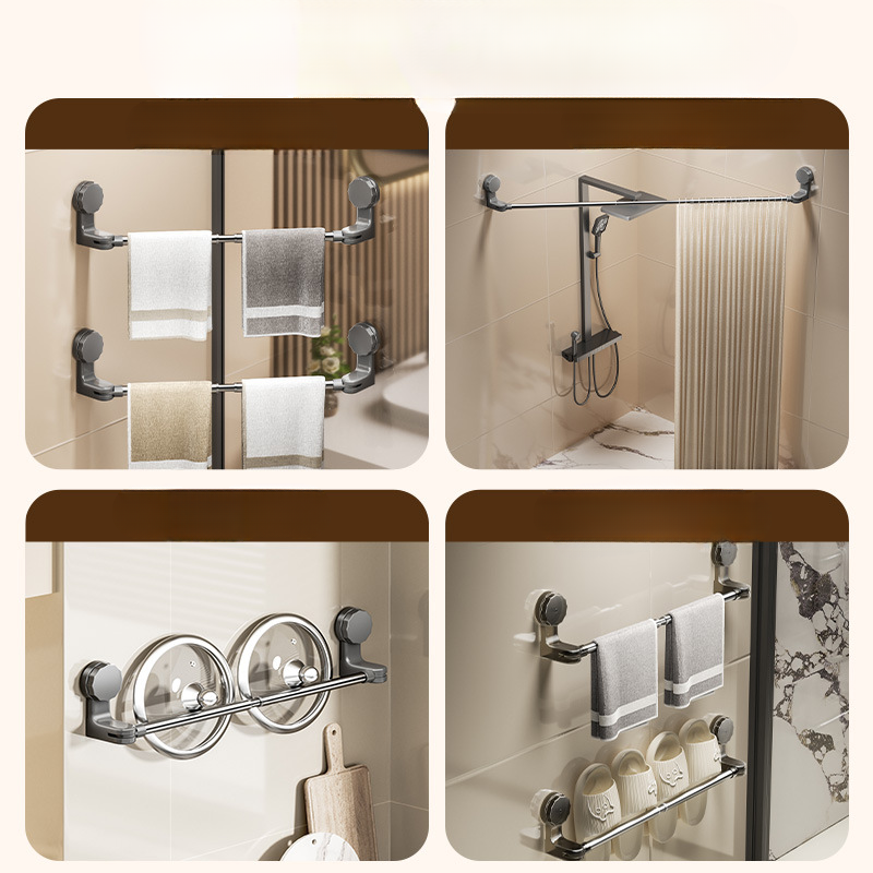 Suction Cup Telescopic Towel Holder