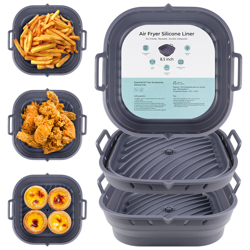 Collapsible Silicone Air Fryer Liners