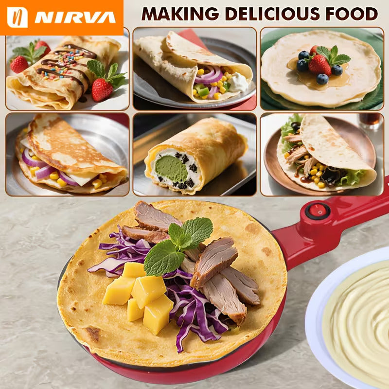 Electric Pancake Maker with Non-Stick Coating