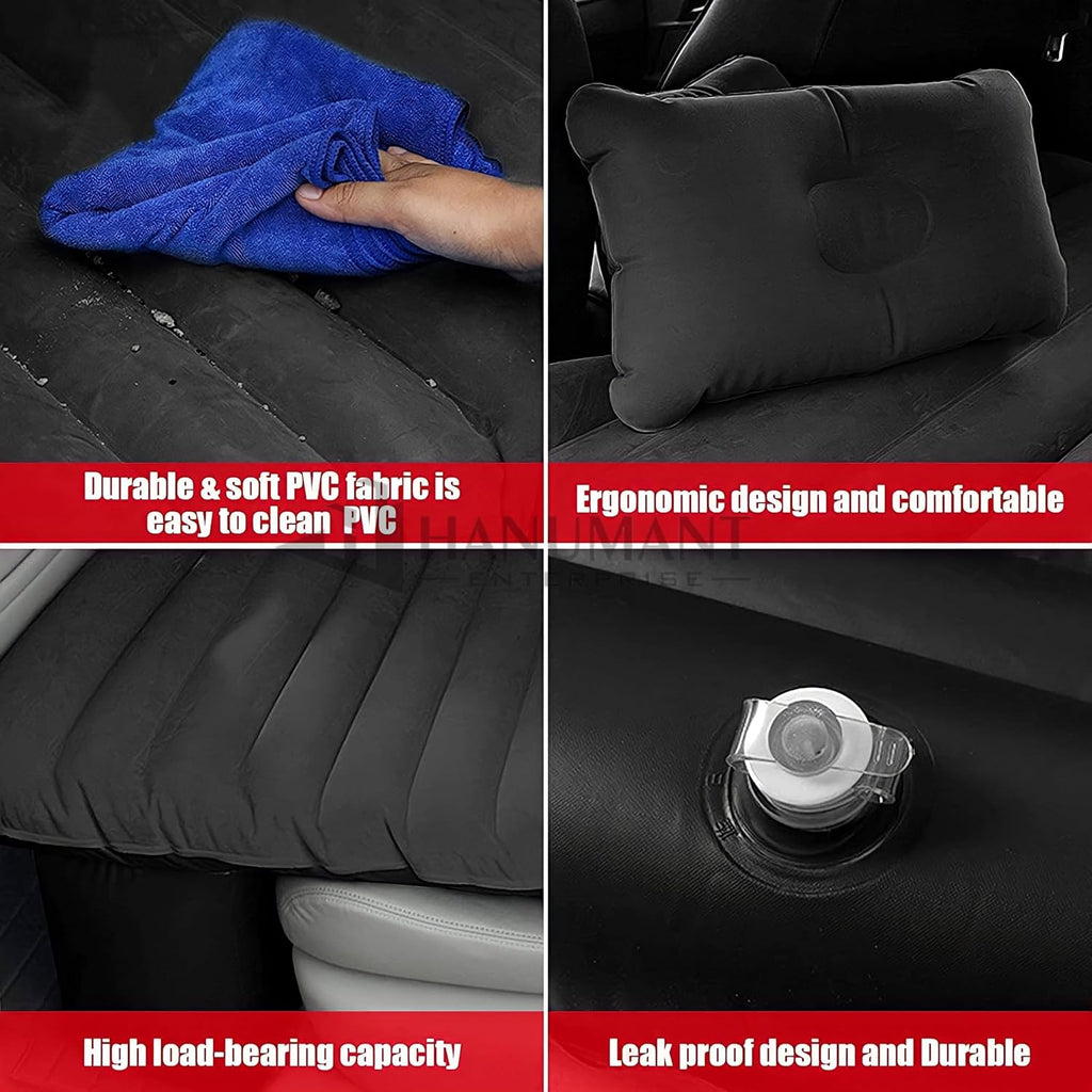 Inflatable Car Air Mattress with Rechargeable Pump