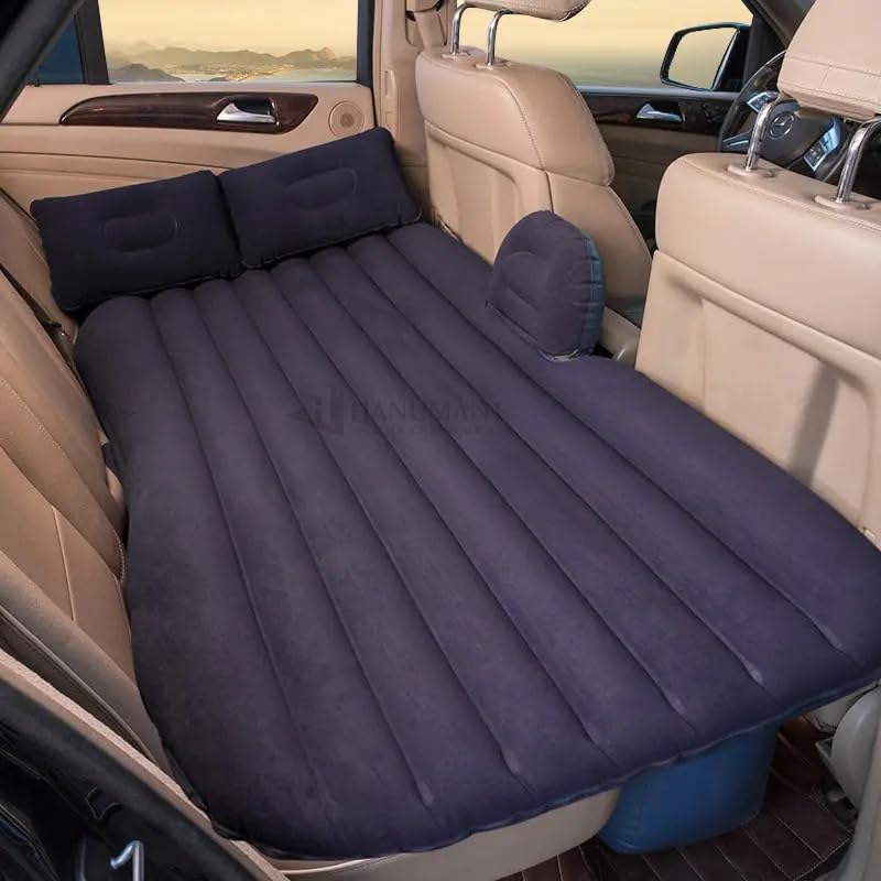 Inflatable Car Air Mattress with Rechargeable Pump