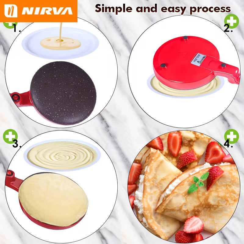 Electric Pancake Maker with Non-Stick Coating