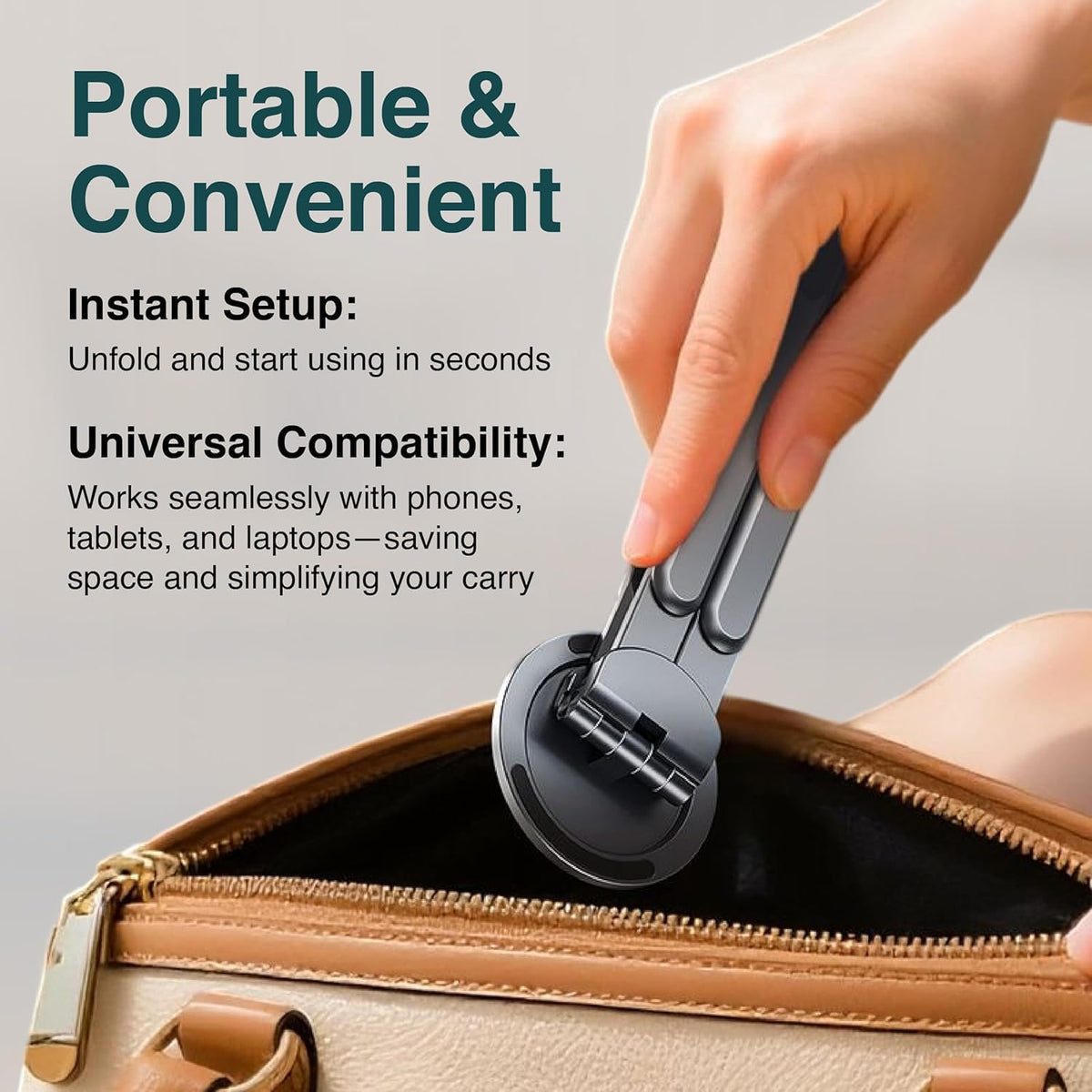 Folding Adjustable ABS Material Laptop Stand