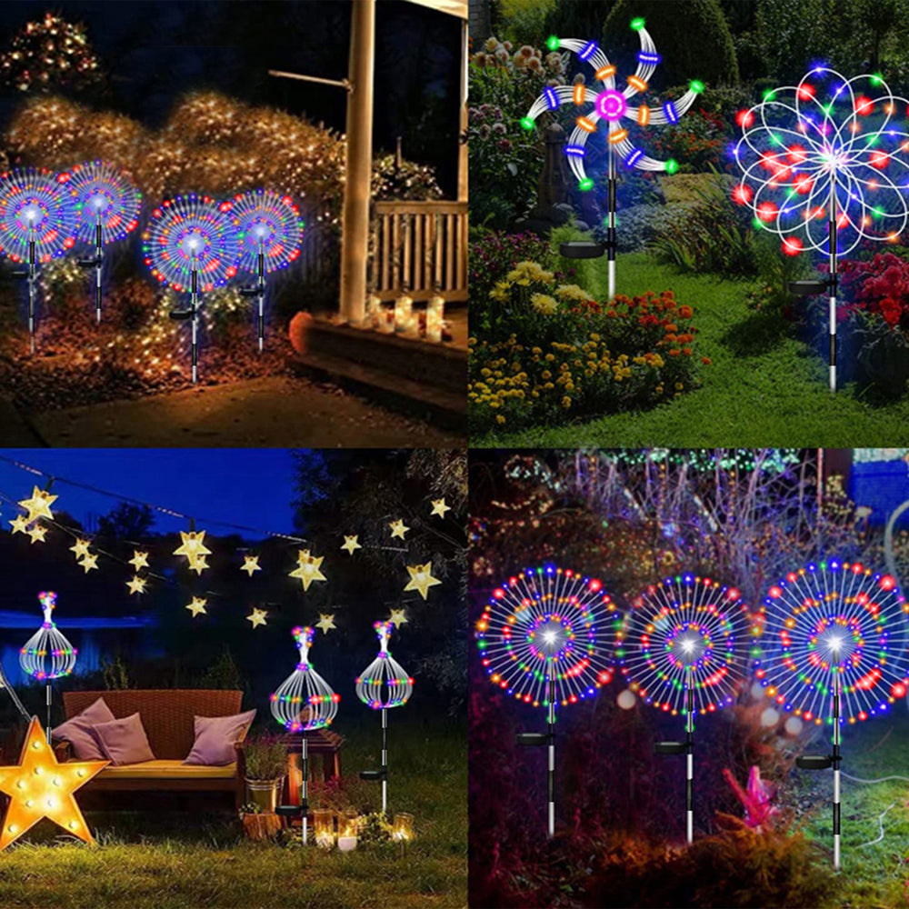Waterproof Solar Garden Fireworks Lamp