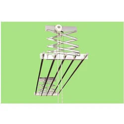 Stainless Steel silver Ceiling Cloth Hanger, For Homes Apartments,Hostels, Model Name/Number: Eleganza (ss05)